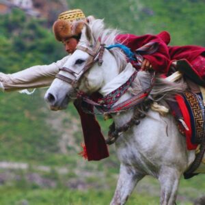 Tsum Valley Horse Race on Dajong Festival