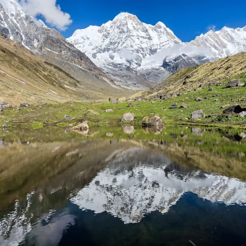 Annapurna Reflection on Mirror Lake