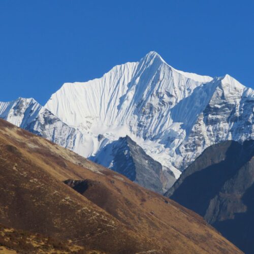 Ganchenpo peak during Langtang Trek
