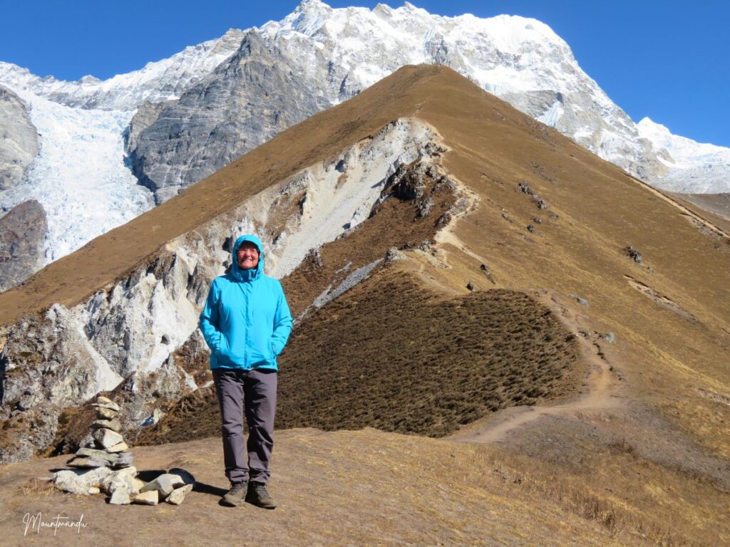Near the summit of Kyanjin Ri