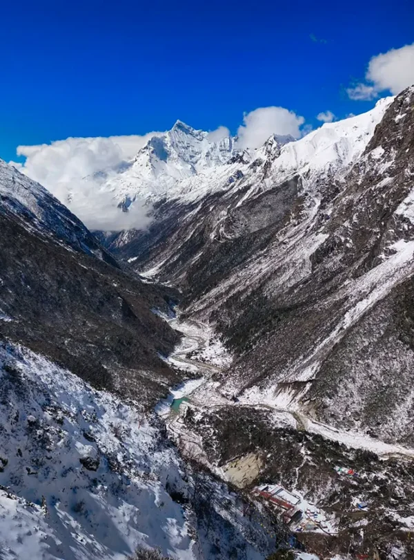 Lapchi Valley view from en route to Ze Phukg Cave (Sephuk Cave)